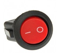 Выключатель клавишный REXANT ON-OFF круглый (RWB-213, SC-214, MRS-102-8), красный